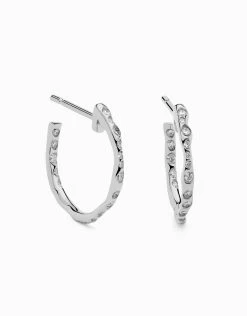 Arracades D'aro Nature White