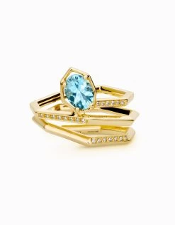 Anell Helix Aqua 路 Aiguamarina