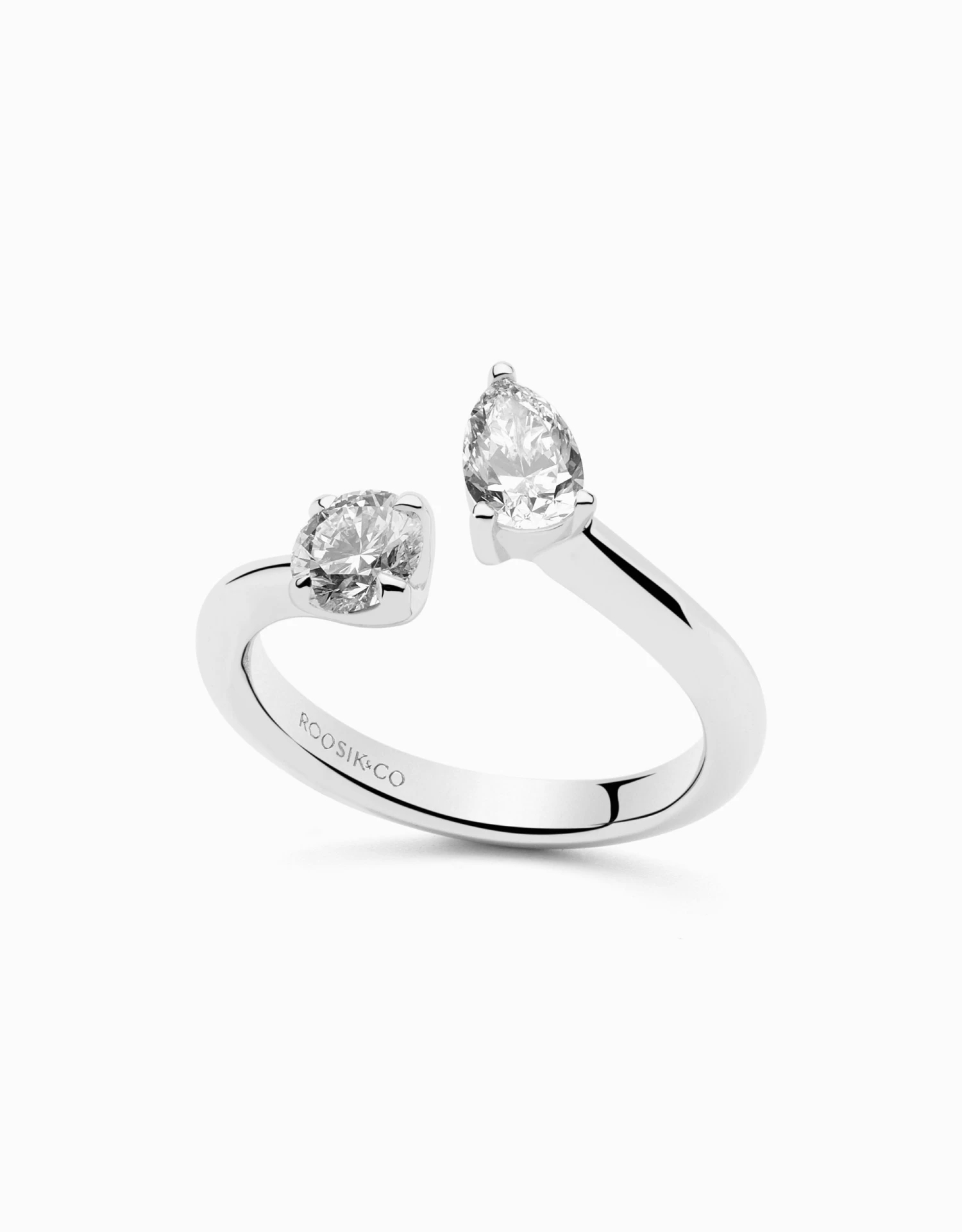 Anell Open Pear 路 0,40ct + 0,40ct - Image 2