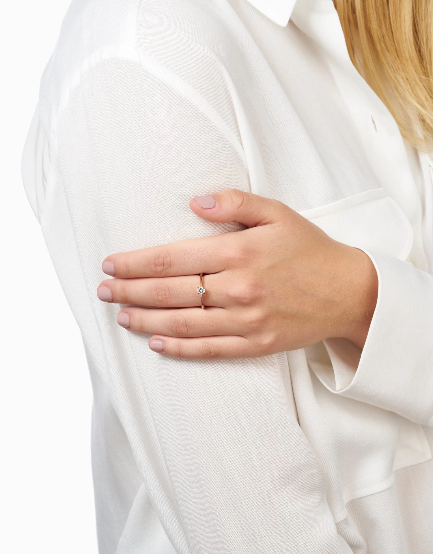 Anell De Comprom铆s Slim Gold 路 0,30ct - Image 2