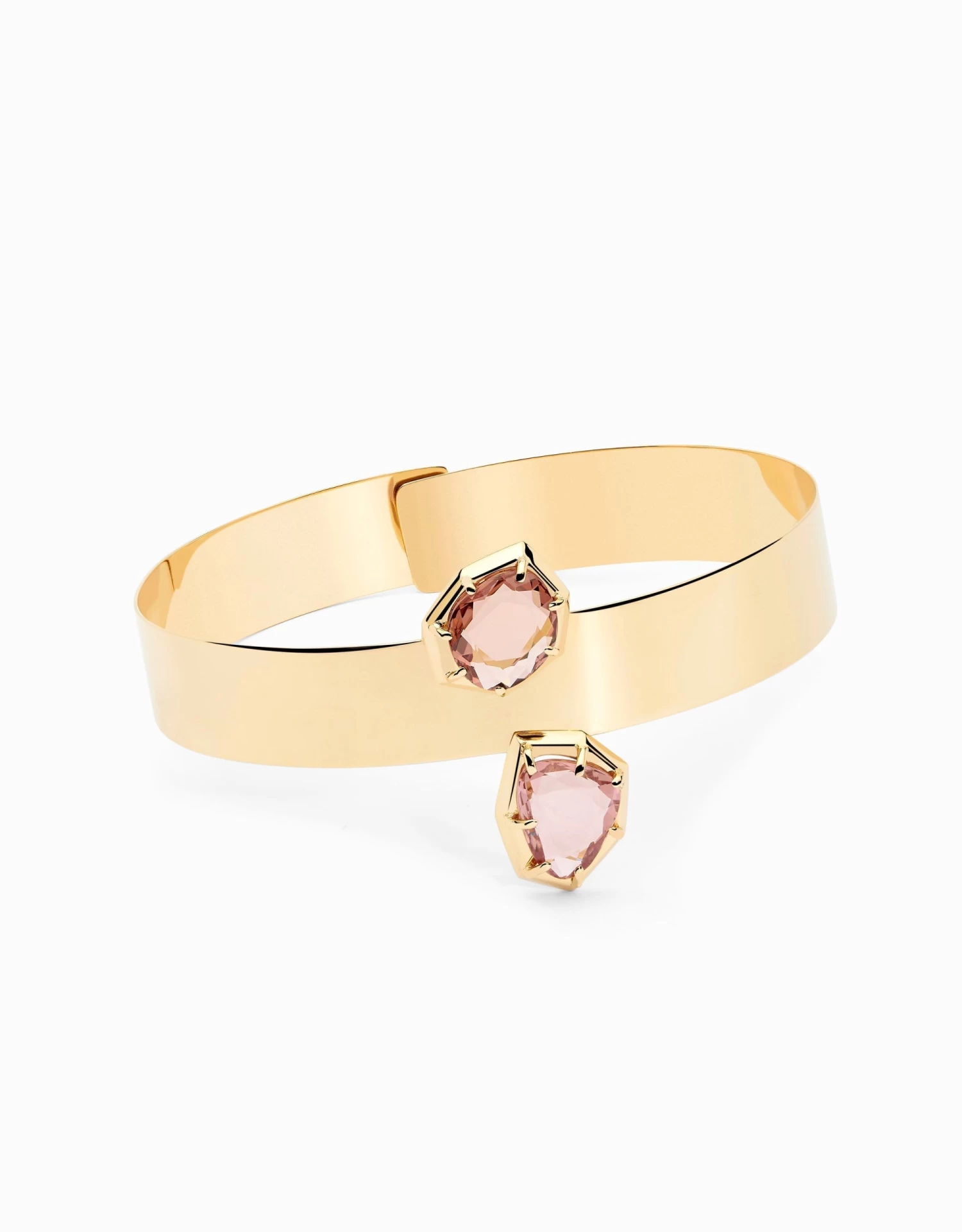 N.31 路 Polsera D'or R铆gida Amb Dos Granats Malay